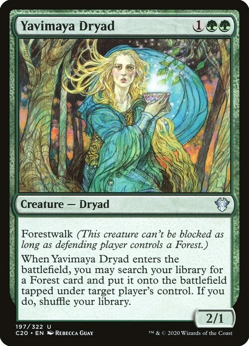 Yavimaya Dryad Card Front