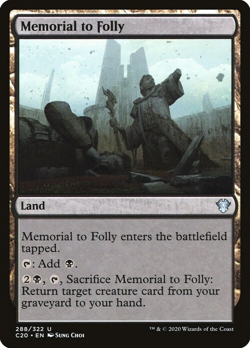 Memorial to Folly Card Front