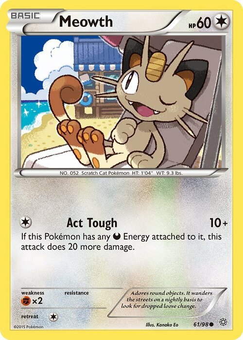 Meowth Card Front