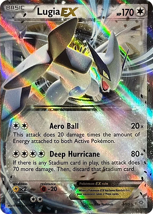 Lugia EX Card Front