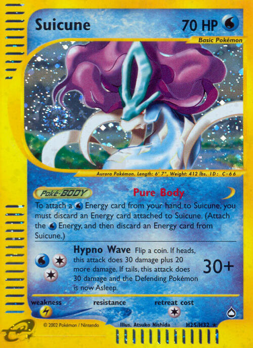 Suicune Card Front