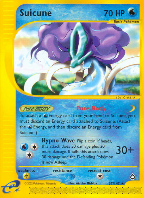 Suicune Card Front