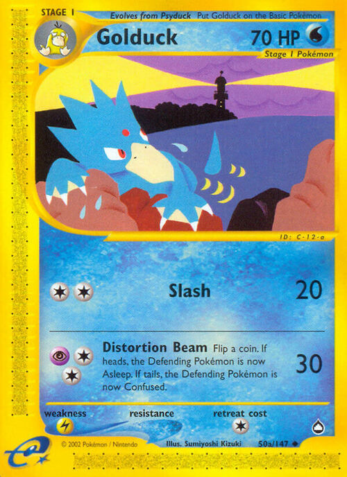 Golduck Card Front