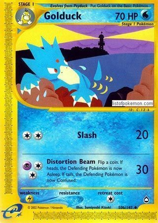 Golduck Card Front