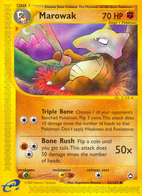 Marowak Card Front