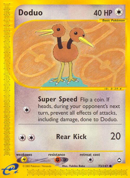 Doduo Card Front