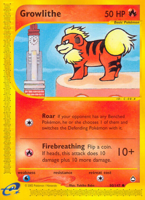 Growlithe Card Front