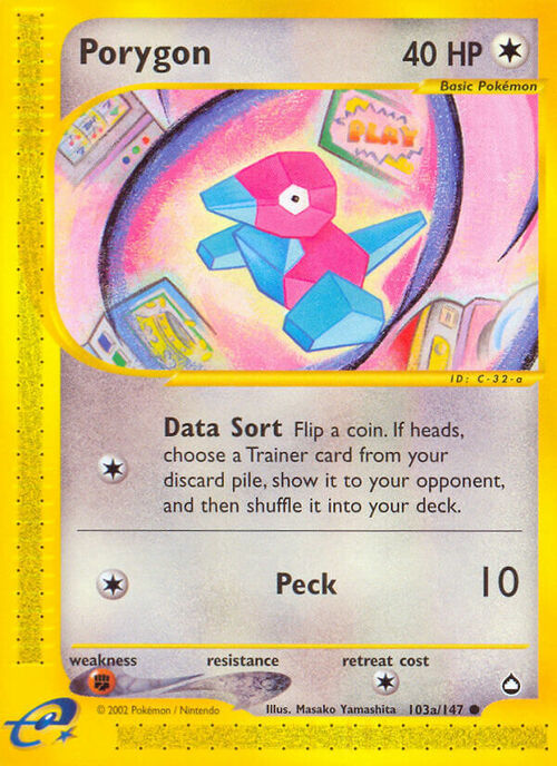 Porygon Card Front