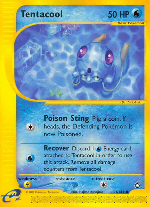 Tentacool Card Front