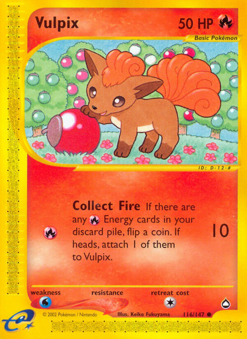 Vulpix Card Front