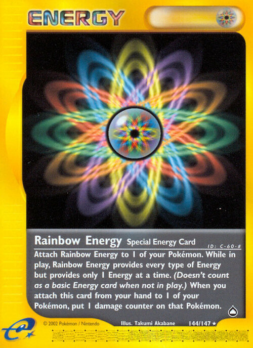 Rainbow Energy Card Front