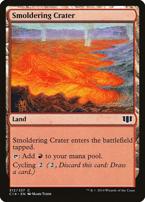 Smoldering Crater Card Front