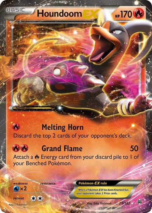 Houndoom EX Card Front