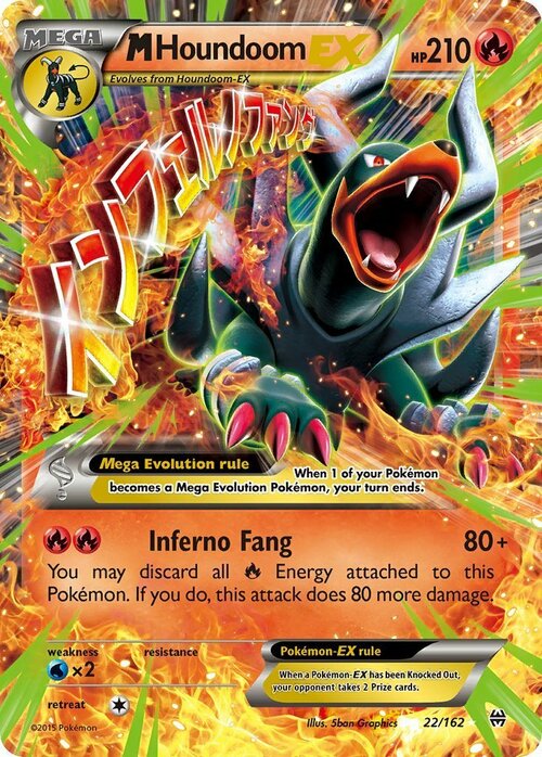 M Houndoom EX Card Front