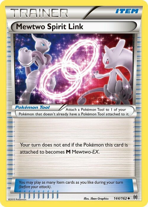 Mewtwo Spirit Link Card Front