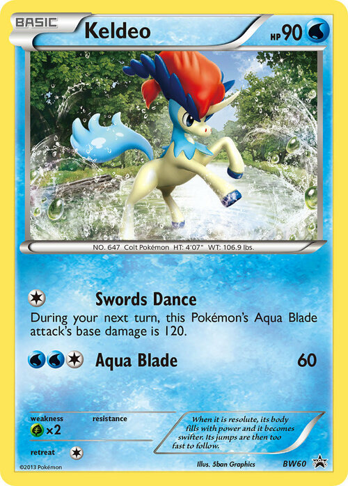 Keldeo Card Front