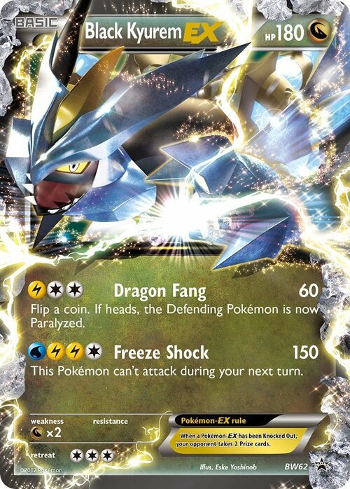 Black Kyurem-EX Card Front