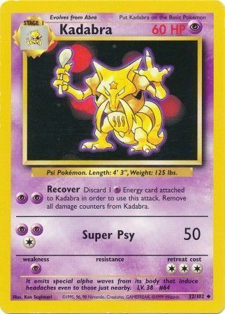 Kadabra Card Front