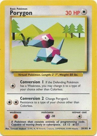 Porygon Card Front