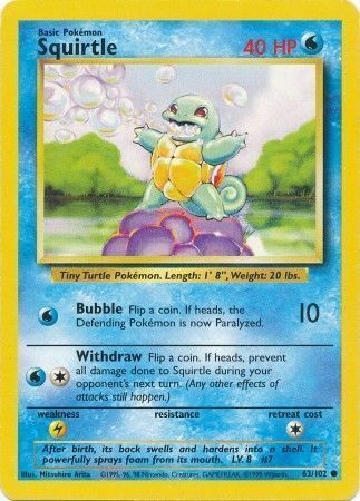 Squirtle Card Front