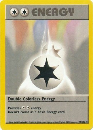 Double Colorless Energy Card Front