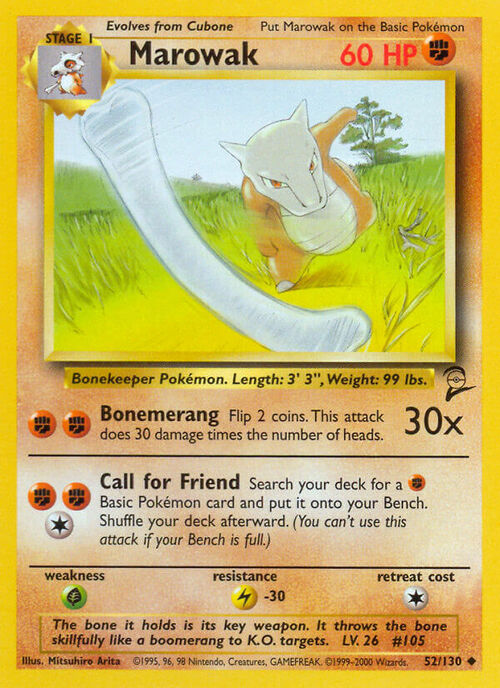 Marowak Card Front