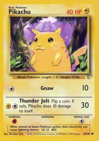 Pikachu Card Front