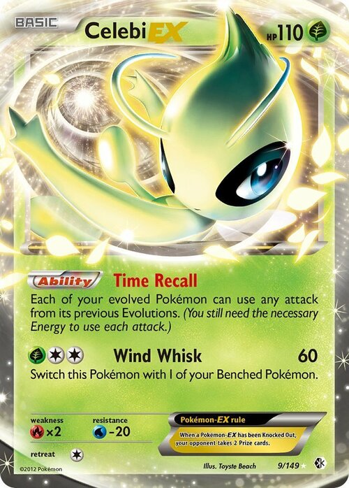 Celebi EX Card Front