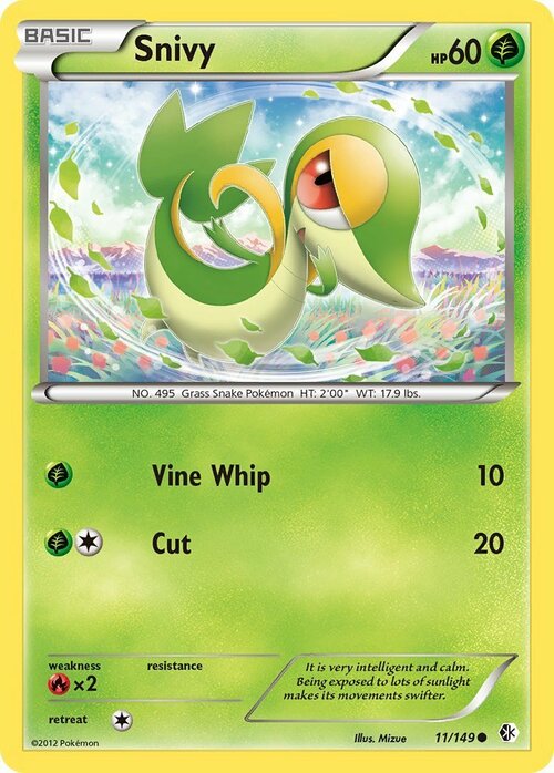 Snivy Card Front