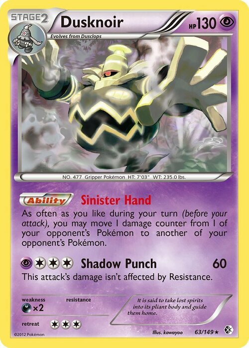 Dusknoir Card Front