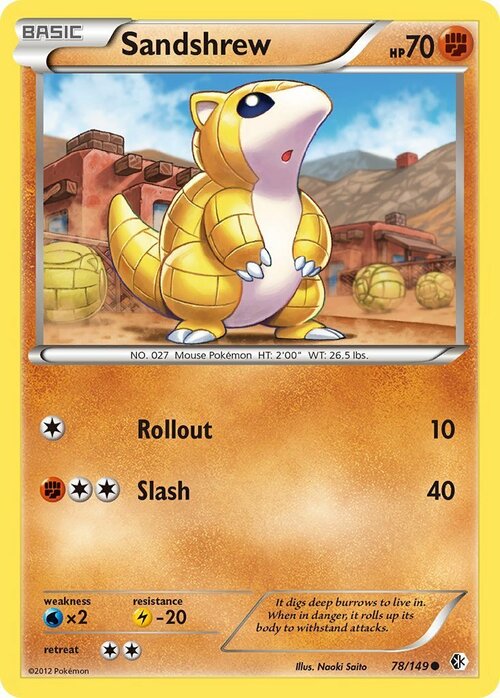 Sandshrew Card Front