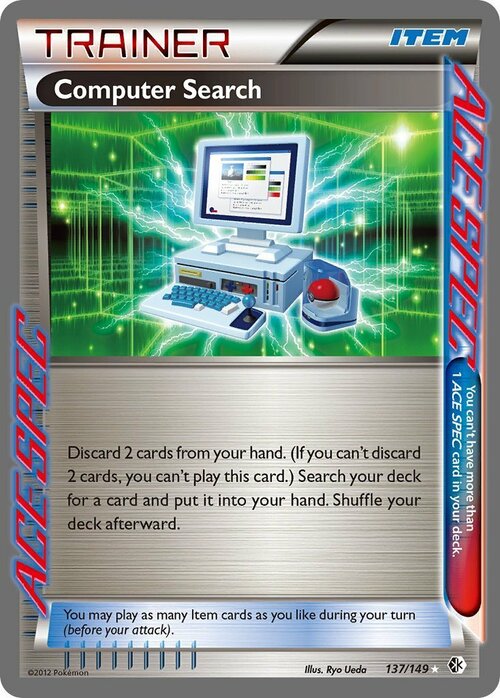 Computer Search Card Front