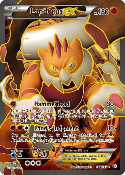 Landorus EX Card Front