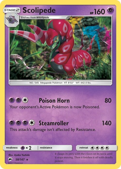 Scolipede Card Front