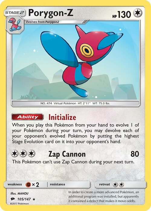 Porygon-Z Card Front