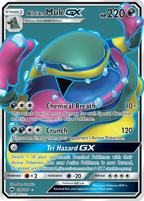 Alolan Muk GX Card Front