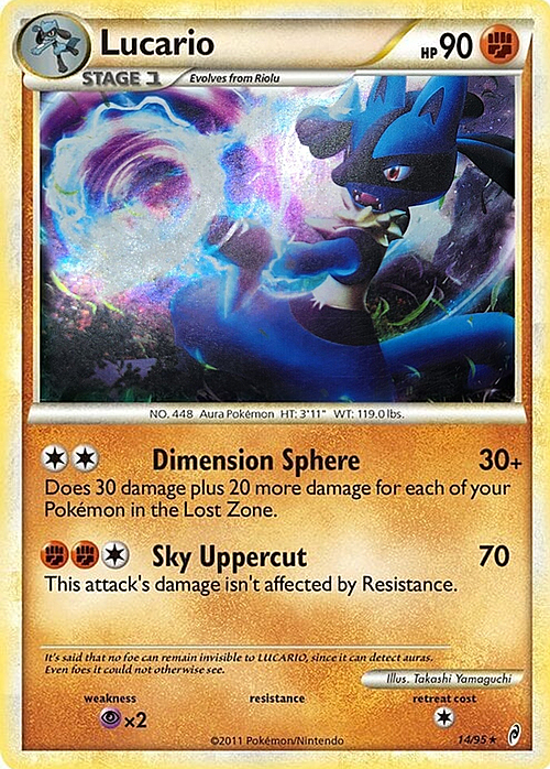 Lucario Card Front