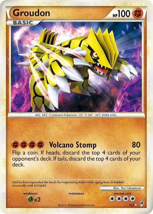 Groudon Card Front