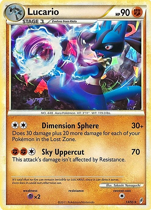 Lucario Card Front