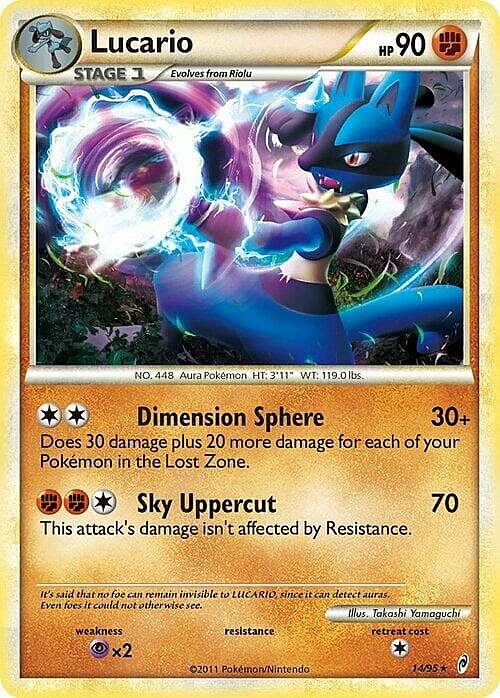 Lucario Card Front