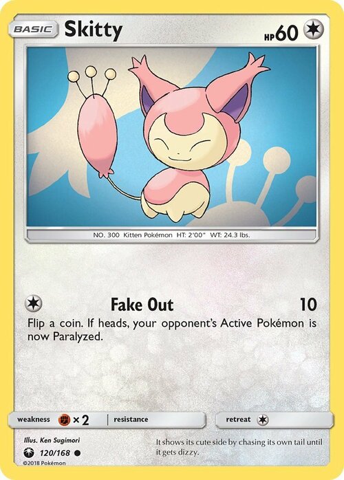 Skitty Card Front