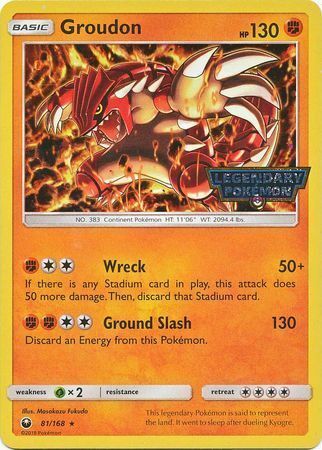 Groudon Card Front