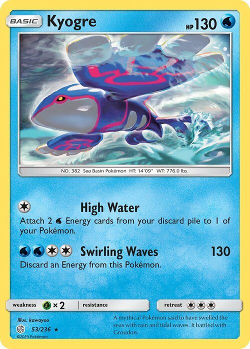 Kyogre Card Front