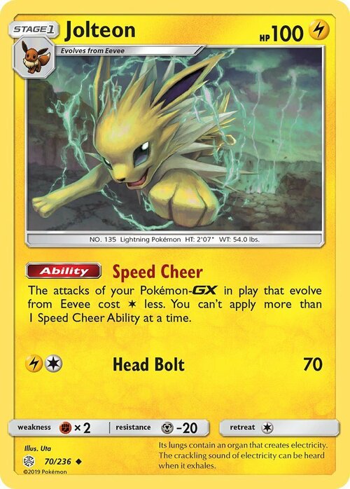 Jolteon Card Front