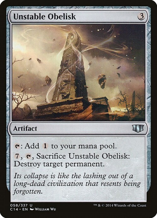 Unstable Obelisk Card Front