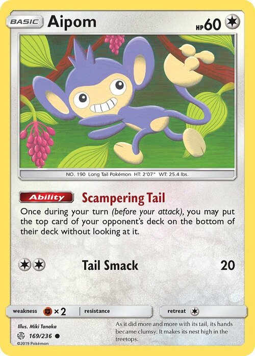 Aipom Card Front