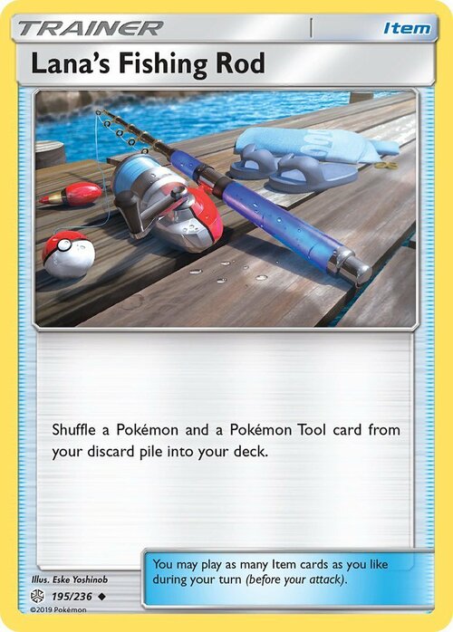 Lana's Fishing Rod Card Front