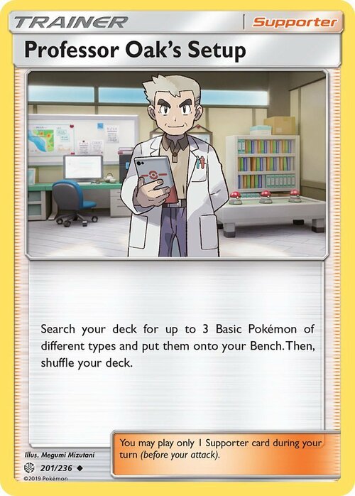 Professor Oak's Setup Card Front