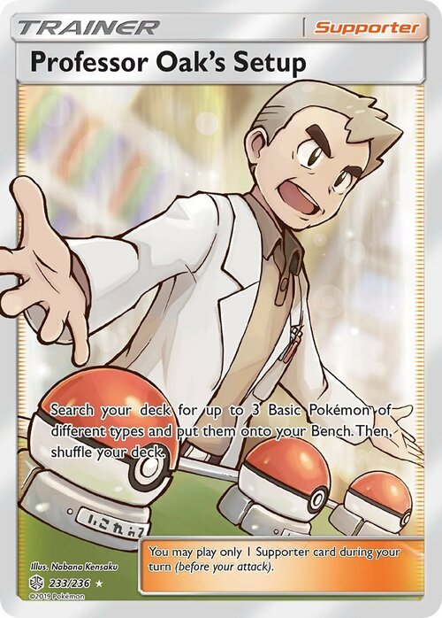 Professor Oak's Setup Card Front