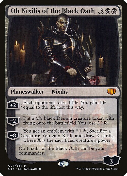 Ob Nixilis of the Black Oath Card Front